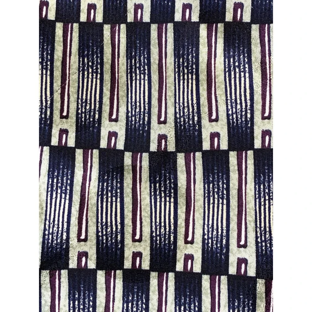 Vtg 90s Ottimo Uomo Silk Neck Tie Men Designer Green Purple Abstract Art Deco